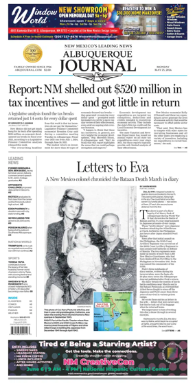 Cover of Albuquerque Journal