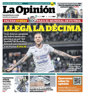Cover of La Opinion