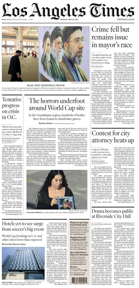 Cover of Los Angeles Times