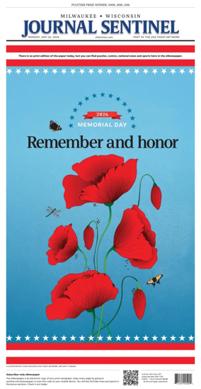 Cover of Milwaukee Journal Sentinel
