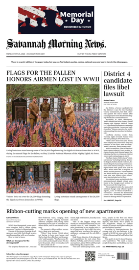 Cover of Savannah Morning News