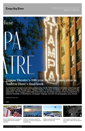 Cover of Tampa Bay Times TFP
