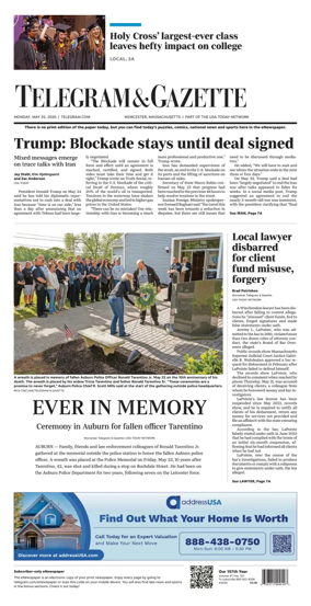 Cover of Telegram & Gazette