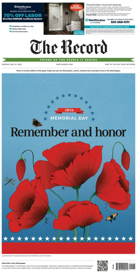 Cover of The Bergen Record