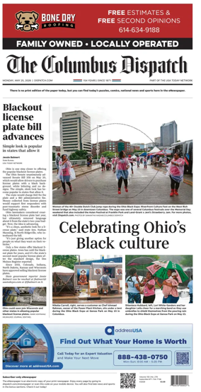 Cover of The Columbus Dispatch