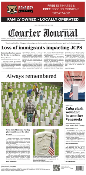 Cover of The Courier-Journal (Louisville)