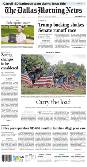Cover of The Dallas Morning News
