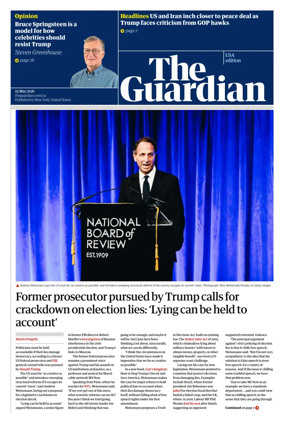 Cover of The Guardian (USA)