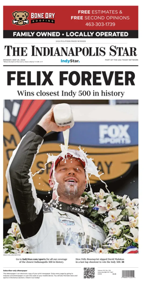 Cover of The Indianapolis Star