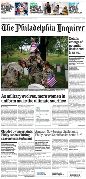 Cover of The Philadelphia Inquirer (South Jersey edition)