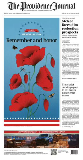 Cover of The Providence Journal