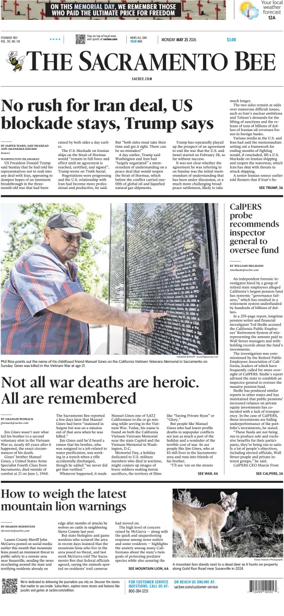 Cover of The Sacramento Bee