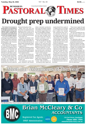 Cover of Deniliquin Pastoral Times
