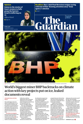Cover of The Guardian Australia
