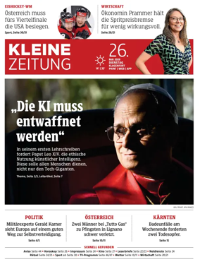 Cover of Kleine Zeitung Kaernten