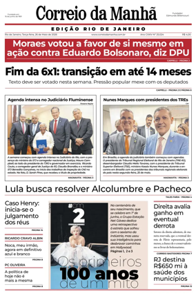 Cover of Jornal Correio da Manha