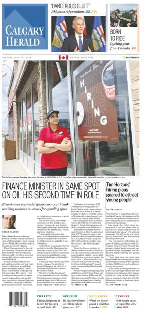 Cover of Calgary Herald