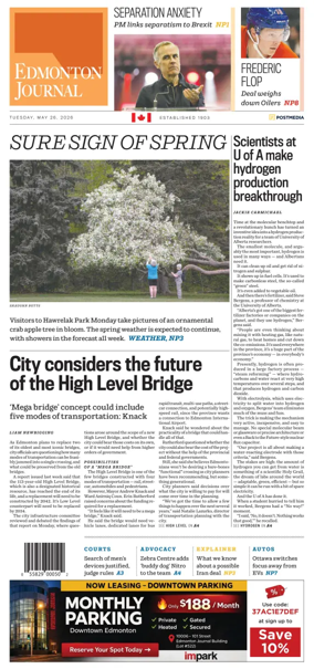 Cover of Edmonton Journal