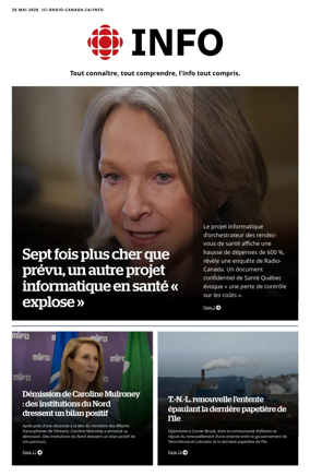 Cover of Radio-Canada Info