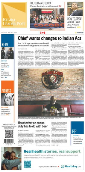 Cover of Regina Leader-Post