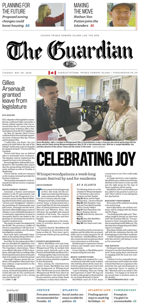 Cover of The Guardian (Charlottetown)