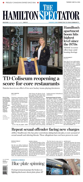 Cover of The Hamilton Spectator