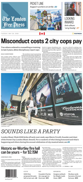 Cover of The London Free Press