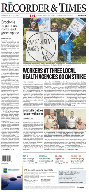 Cover of The Recorder & Times (Brockville)