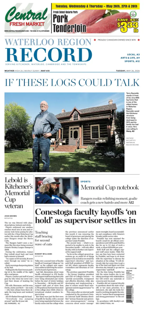 Cover of Waterloo Region Record