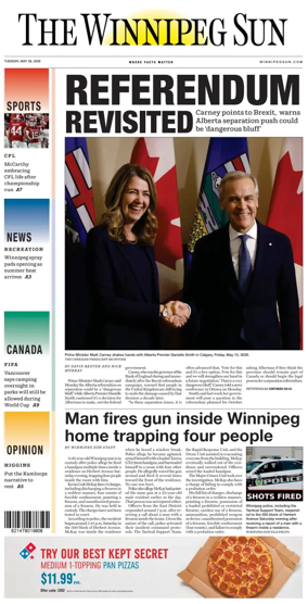 Cover of Winnipeg Sun