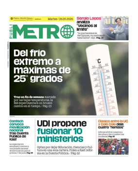 Cover of Publimetro Chile