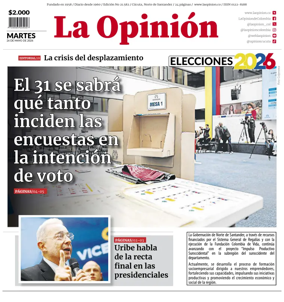 Cover of La Opinion