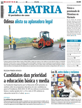 Cover of La Patria (Colombia)