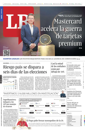 Cover of La Republica (Colombia)