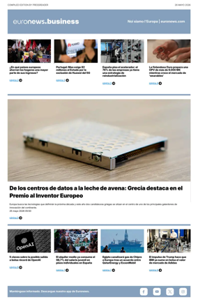 Cover of Euronews Business (Spanish) Compiled Edition