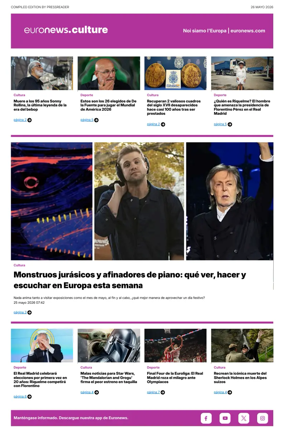 Cover of Euronews Culture and Sport (Spanish) Compiled Edition