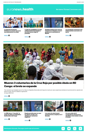 Cover of Euronews Health (Spanish) Compiled Edition