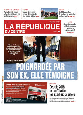 Cover of La Republique du Centre (Orleans - Loiret))