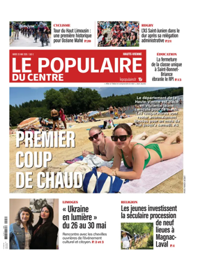 Cover of Le Populaire du Centre (Haute-Vienne)