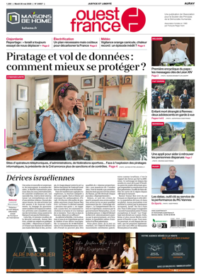Cover of Ouest France (Auray)