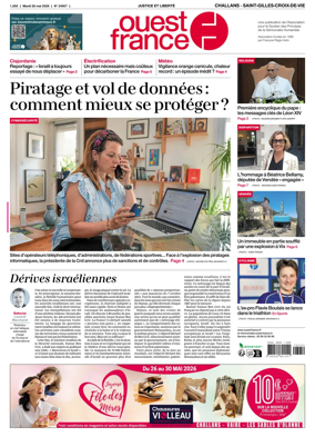 Cover of Ouest France (Challans / Saint-Gilles-Croix-de-Vie)