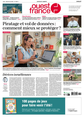 Cover of Ouest France (Cholet)