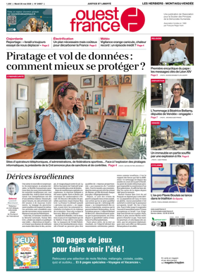 Cover of Ouest France (Les Herbiers / Montaigu)