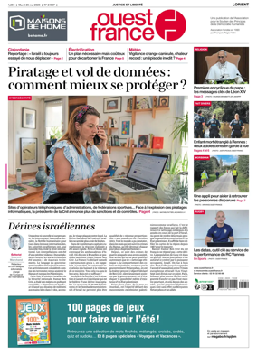 Cover of Ouest France (Lorient)