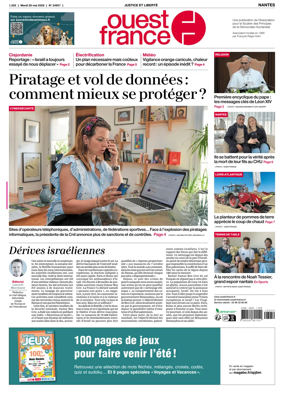 Cover of Ouest France (Nantes)