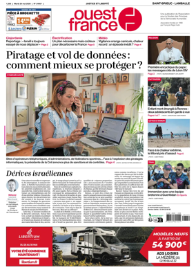 Cover of Ouest-France (Saint-Brieuc Lamballe)