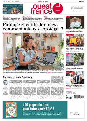 Cover of Ouest France (Sarthe)