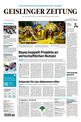 Cover of Geislinger Zeitung