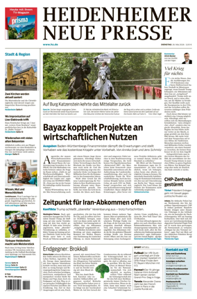Cover of Heidenheimer Neue Presse