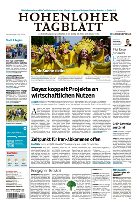Cover of Hohenloher Tagblatt